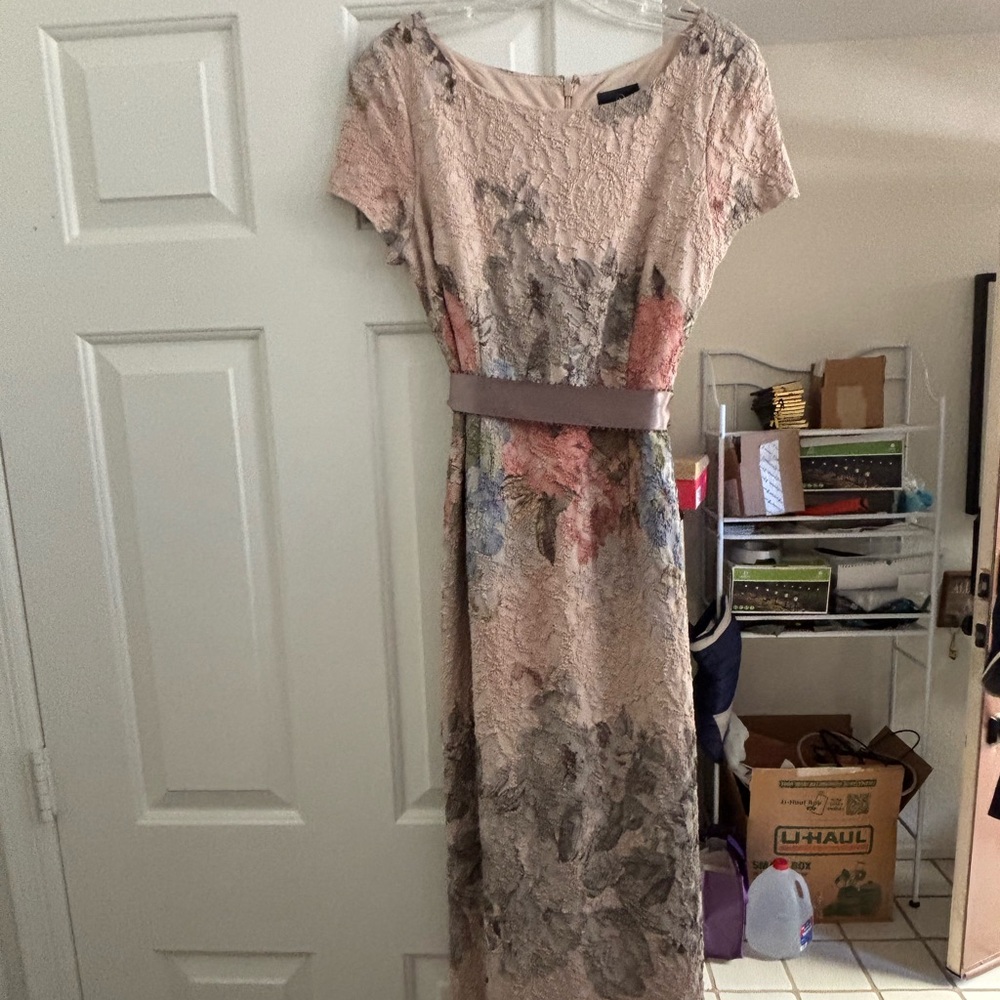 Adrianna Papell Multicolor Floral Maxi Dress